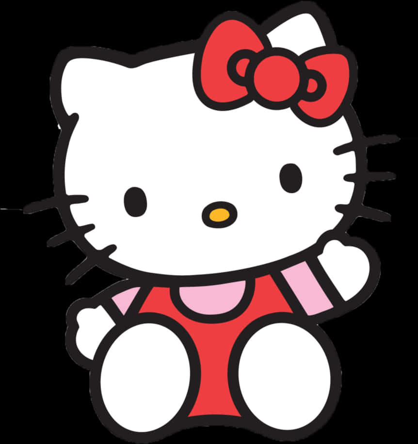 Hello Kitty в классической позе Обои