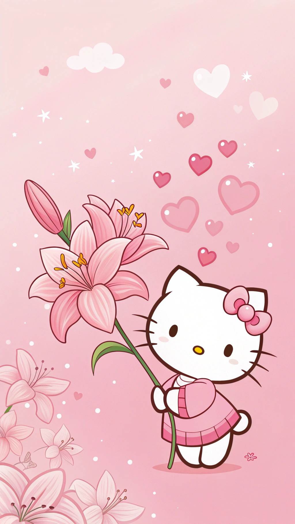 Подарок Hello Kitty растопит ваше сердце Обои
