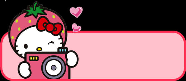 Hello Kitty Клубничная Камера Обои
