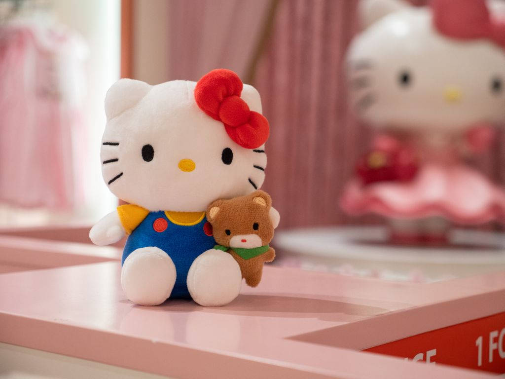 Мягкая мультяшная Hello Kitty PFP Обои