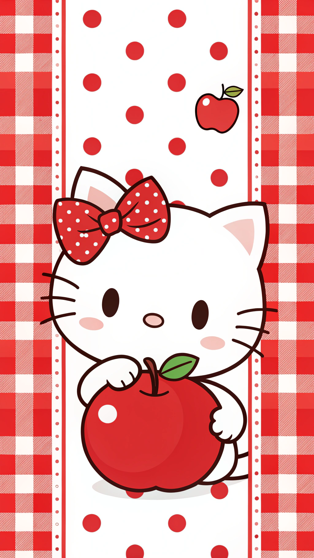 Секрет Hello Kitty с яблоком РАСКРЫТ Обои