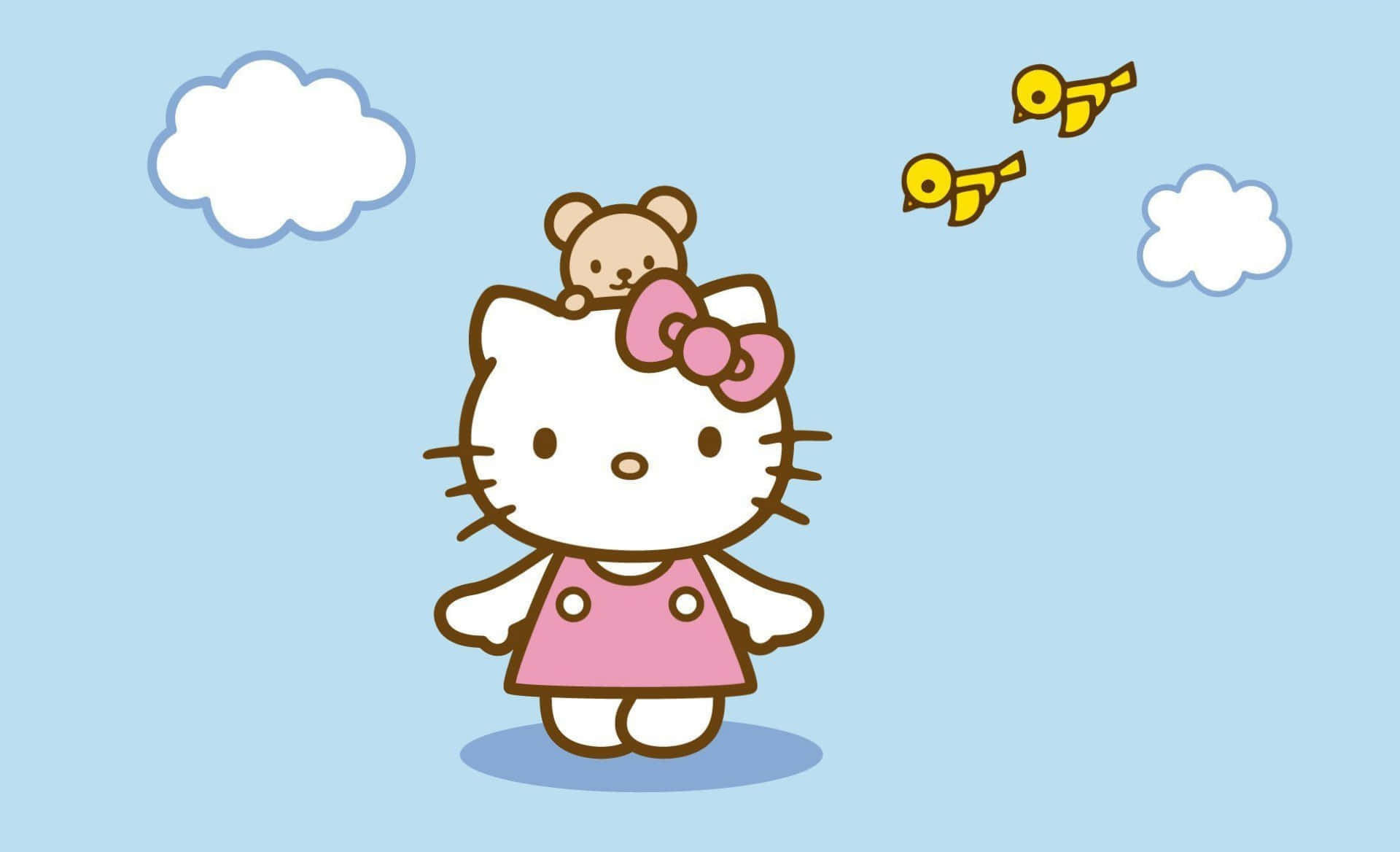 Hello Kitty Ноутбук — Sanrio гиф Обои