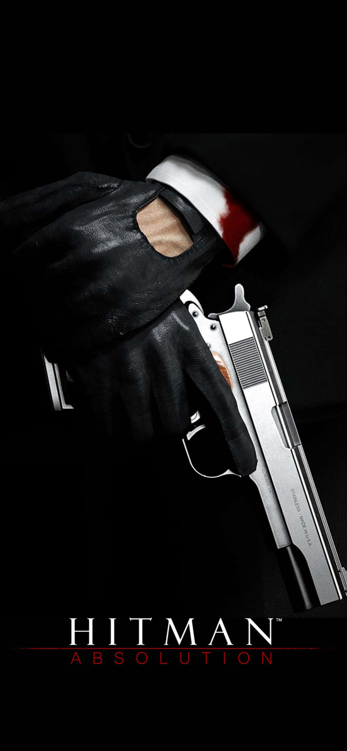 Повышайте уровень с Hitman Absolution на iPhone X Обои
