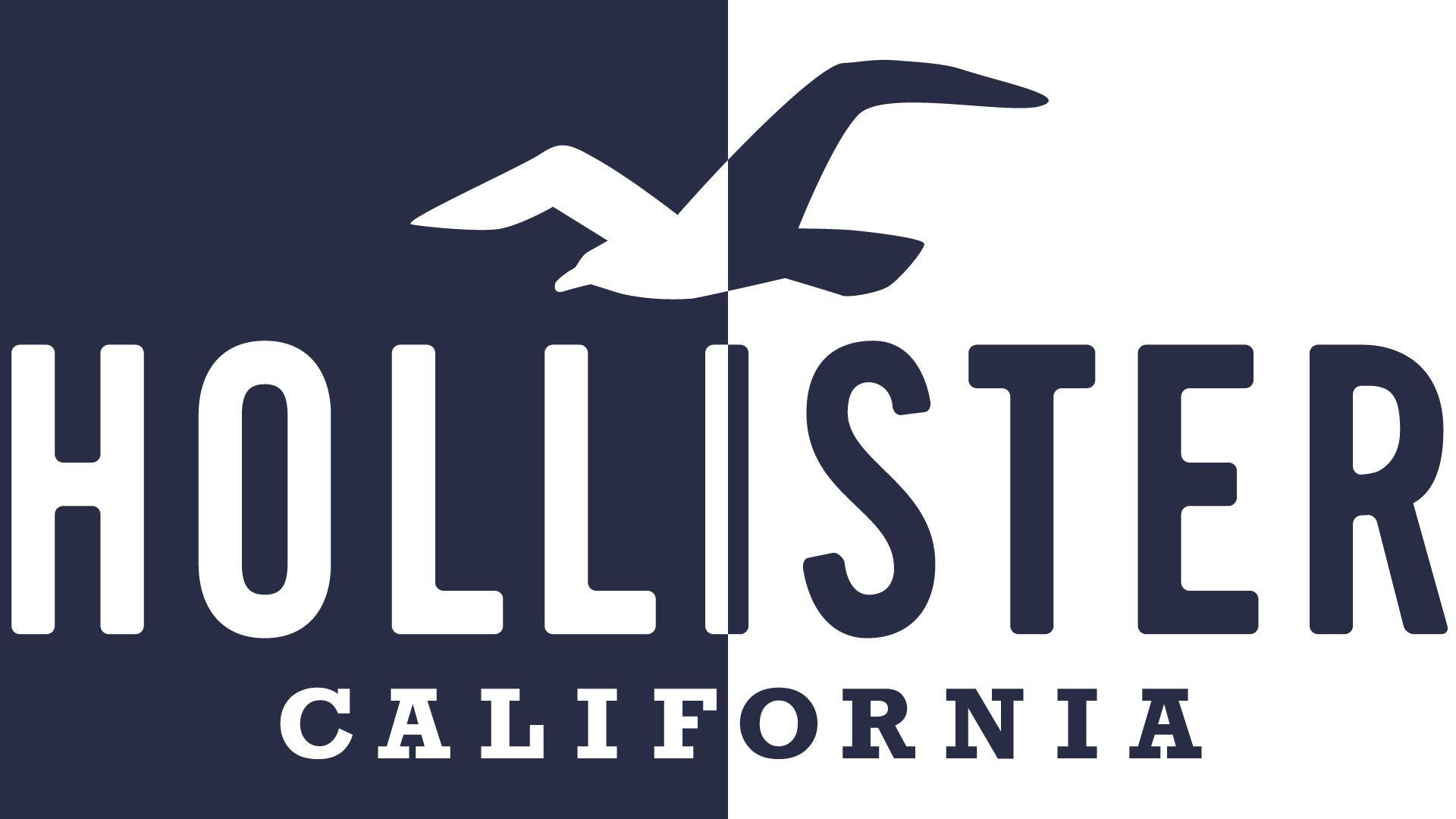 Двухцветный логотип Hollister Обои