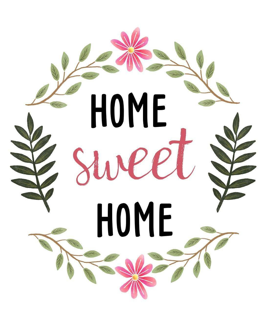 Простой логотип Home Sweet Home Обои