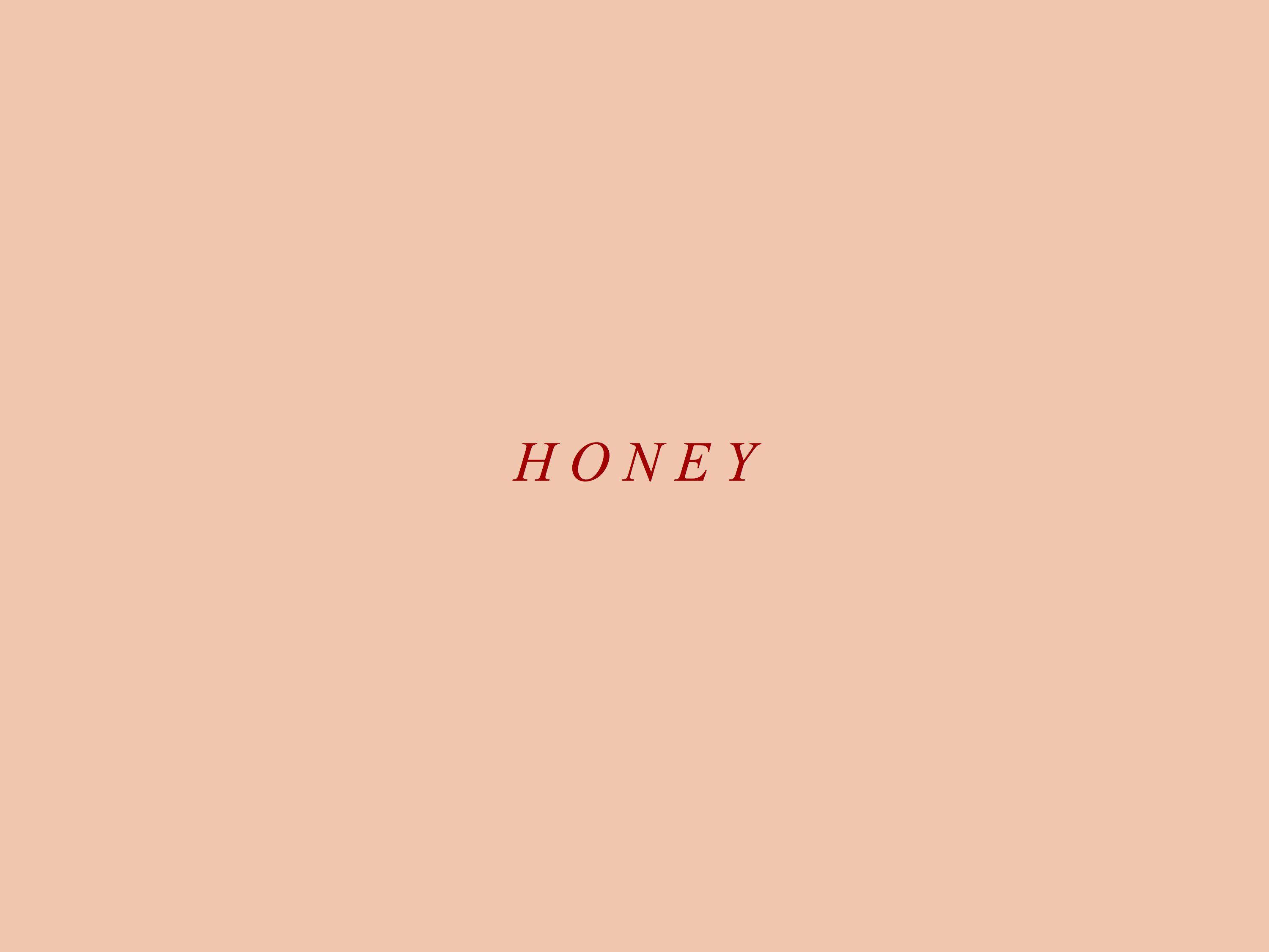 Эстетика персика «Honey» Обои