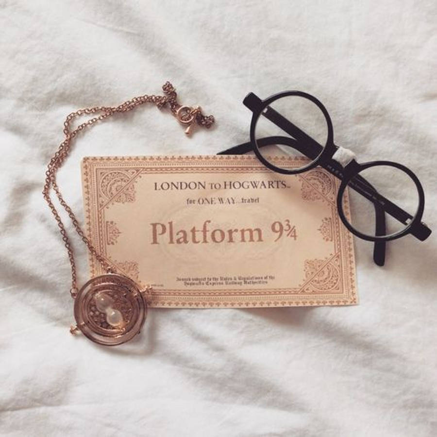 Эстетика билета на Хогвартс-экспресс HP Обои