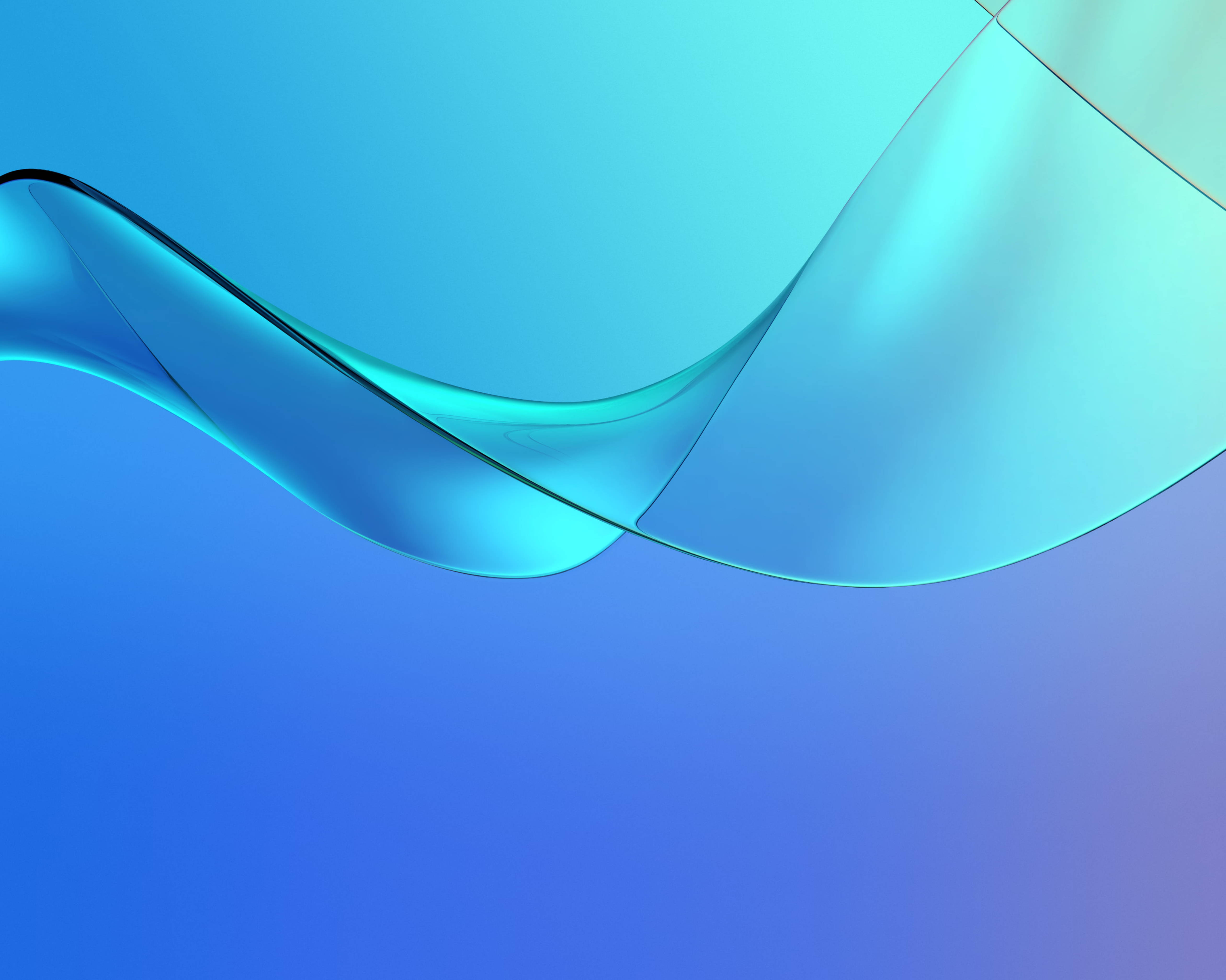 Huawei MediaPad M5 Синие изгибы Обои