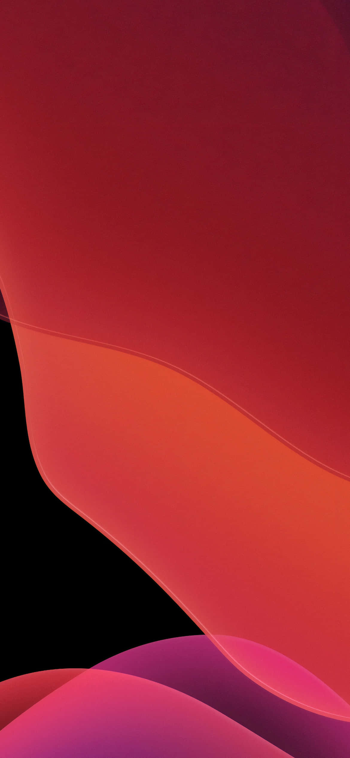iOS 13 оранжевый и красный эстетичный фон Обои