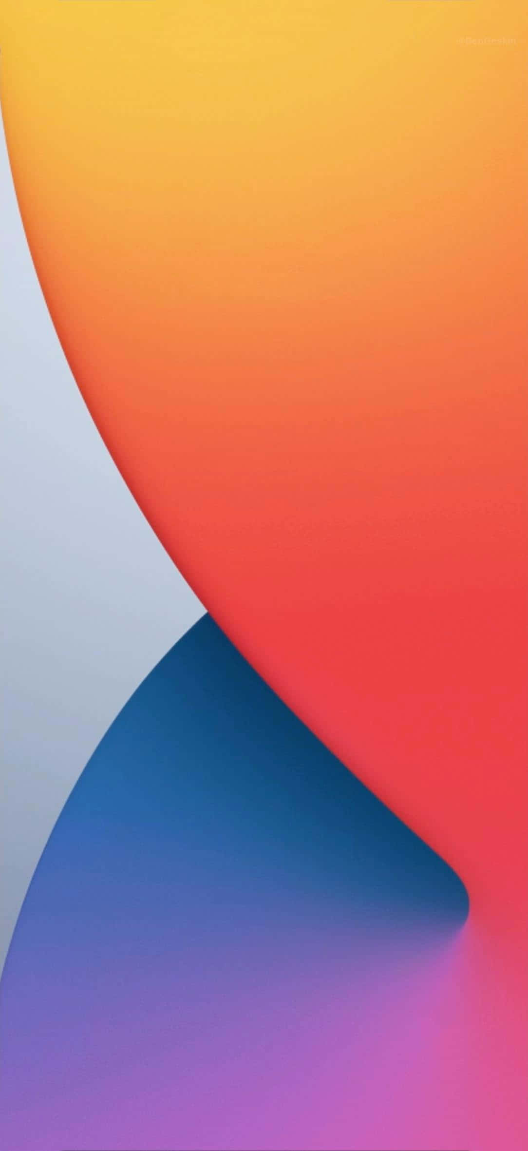 Стандартный красочный абстрактный iOS 14 Обои
