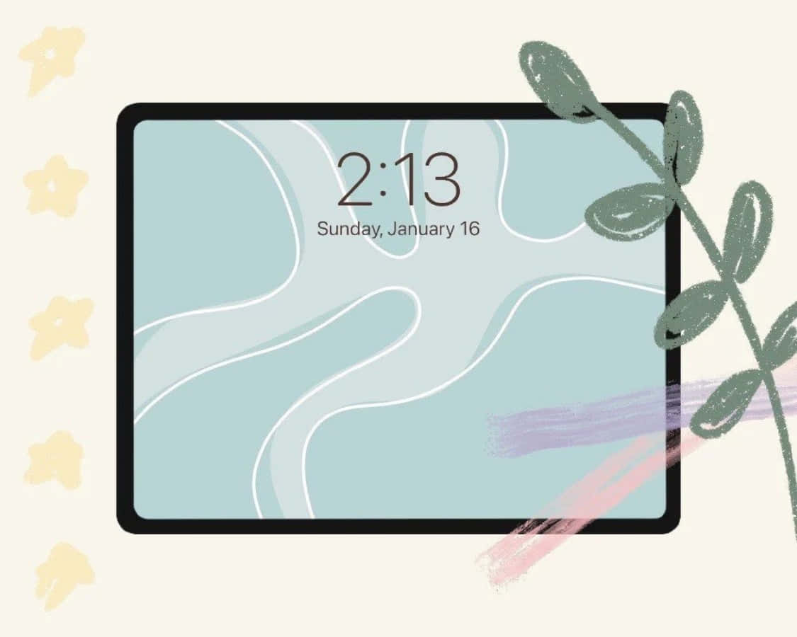 Художественный эстетичный iPad, идеально подходящий для просмотра и демонстрации фотографий Обои