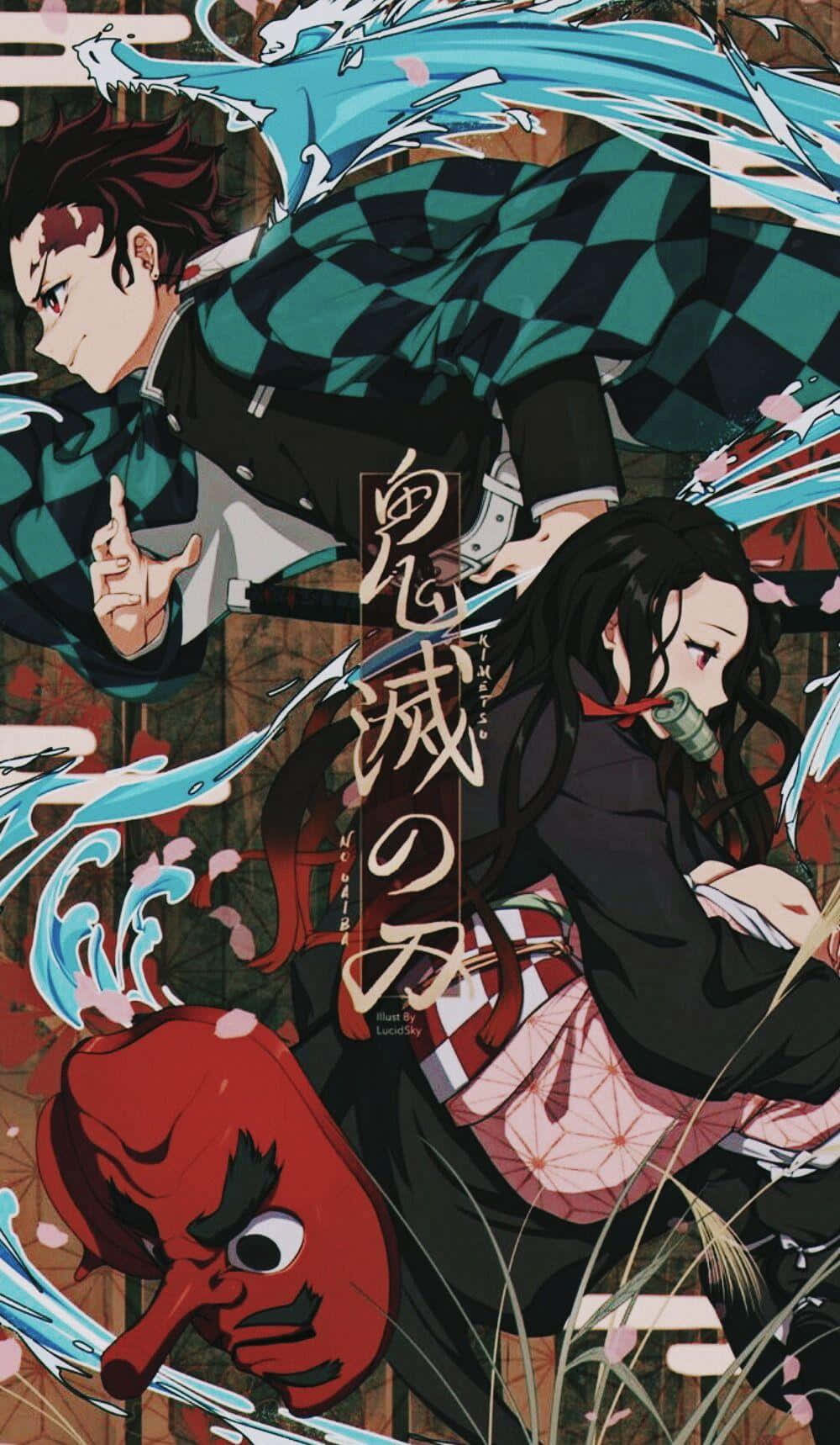 Наслаждайтесь захватывающим путешествием Тандзиро на вашем iPad с Demon Slayer! Обои