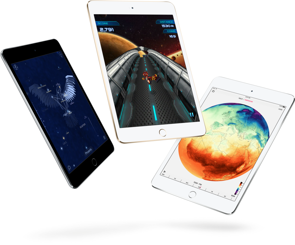Модели iPad Pro с приложениями на экране Обои