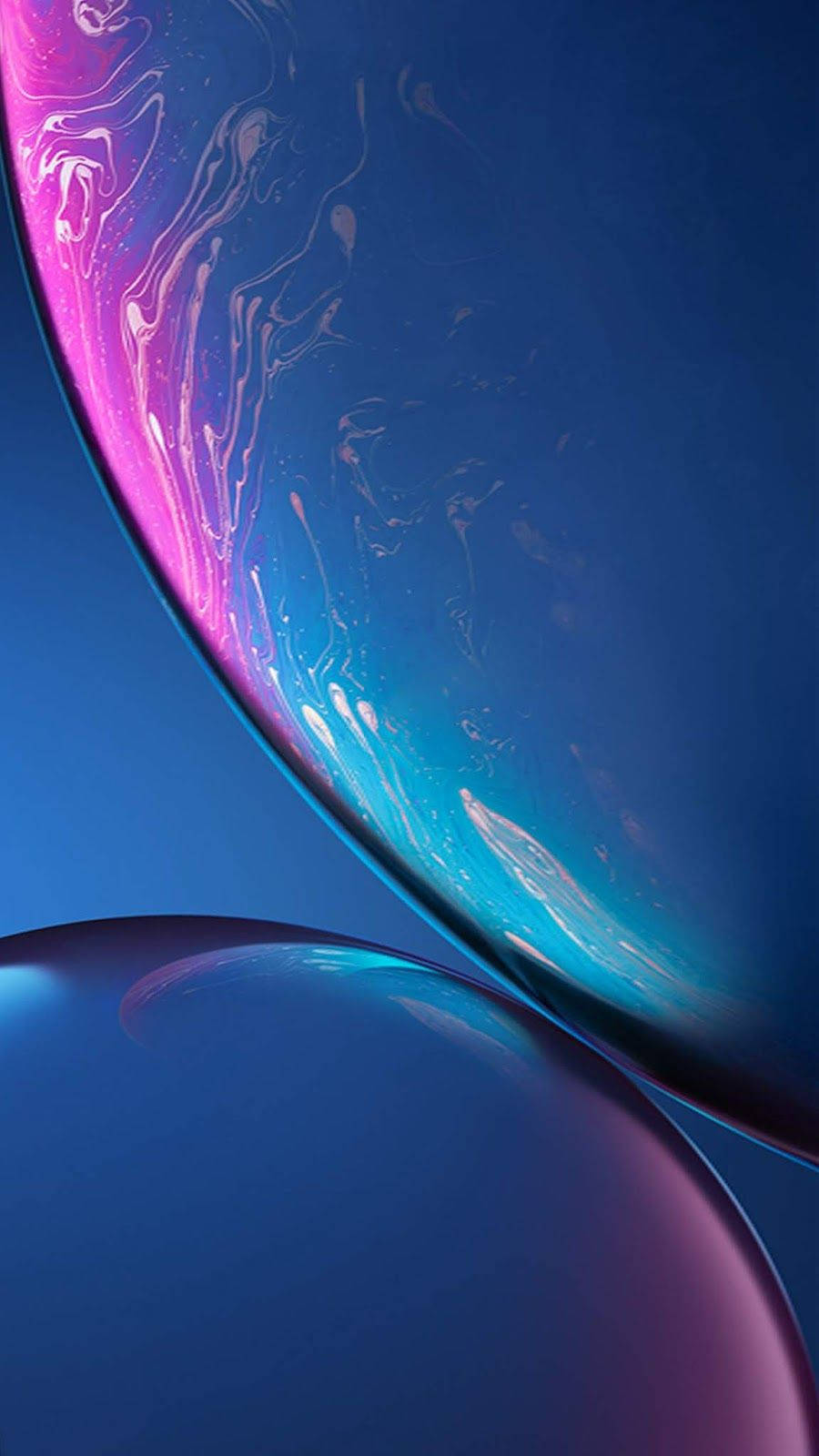 Темно-синяя блокировка экрана iPhone Обои