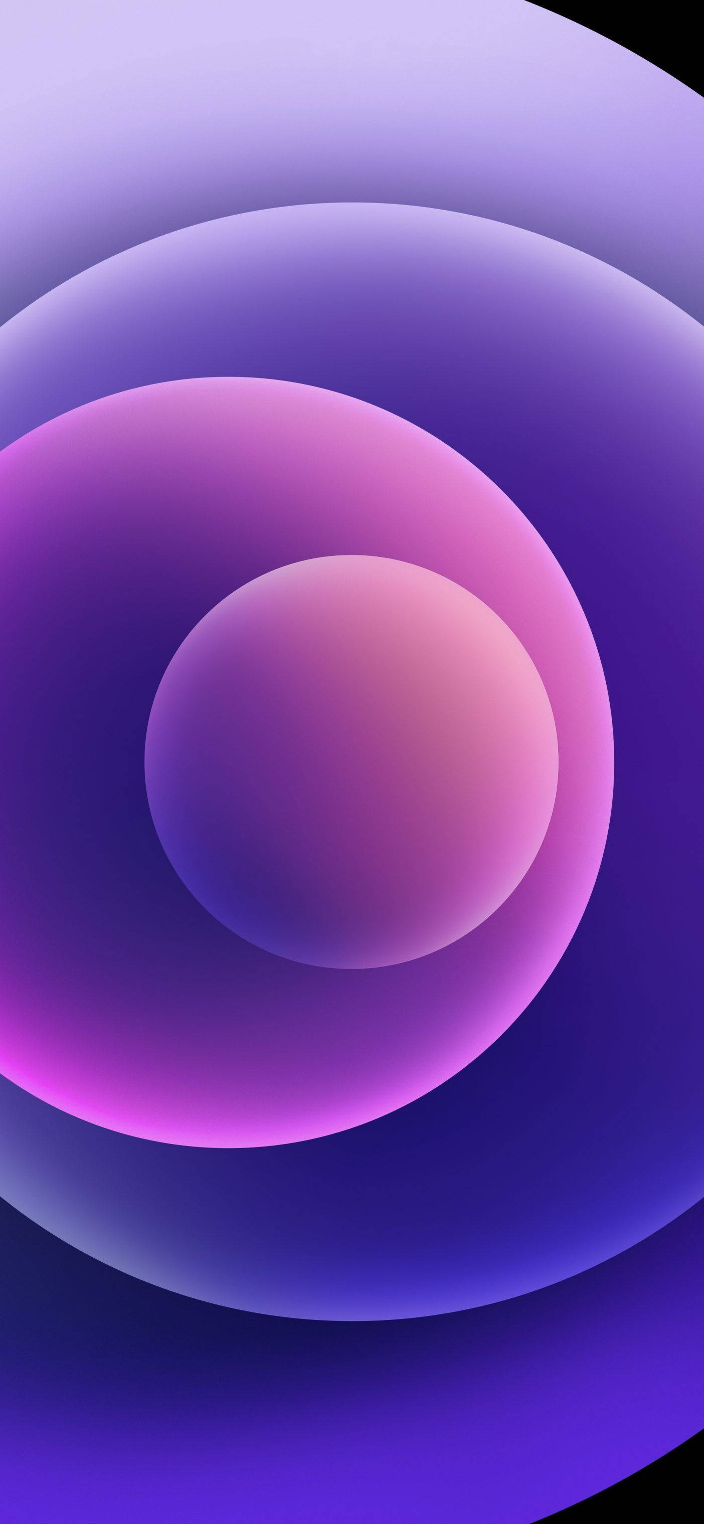 Фиолетовые Сферы iPhone 12 Обои