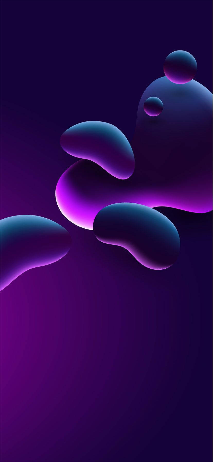 Темно-фиолетовый iPhone 14 Обои