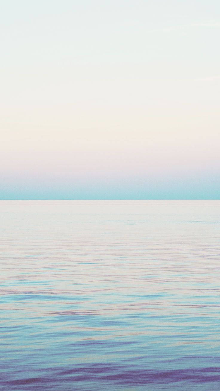 Пастельное спокойное море для iPhone Обои