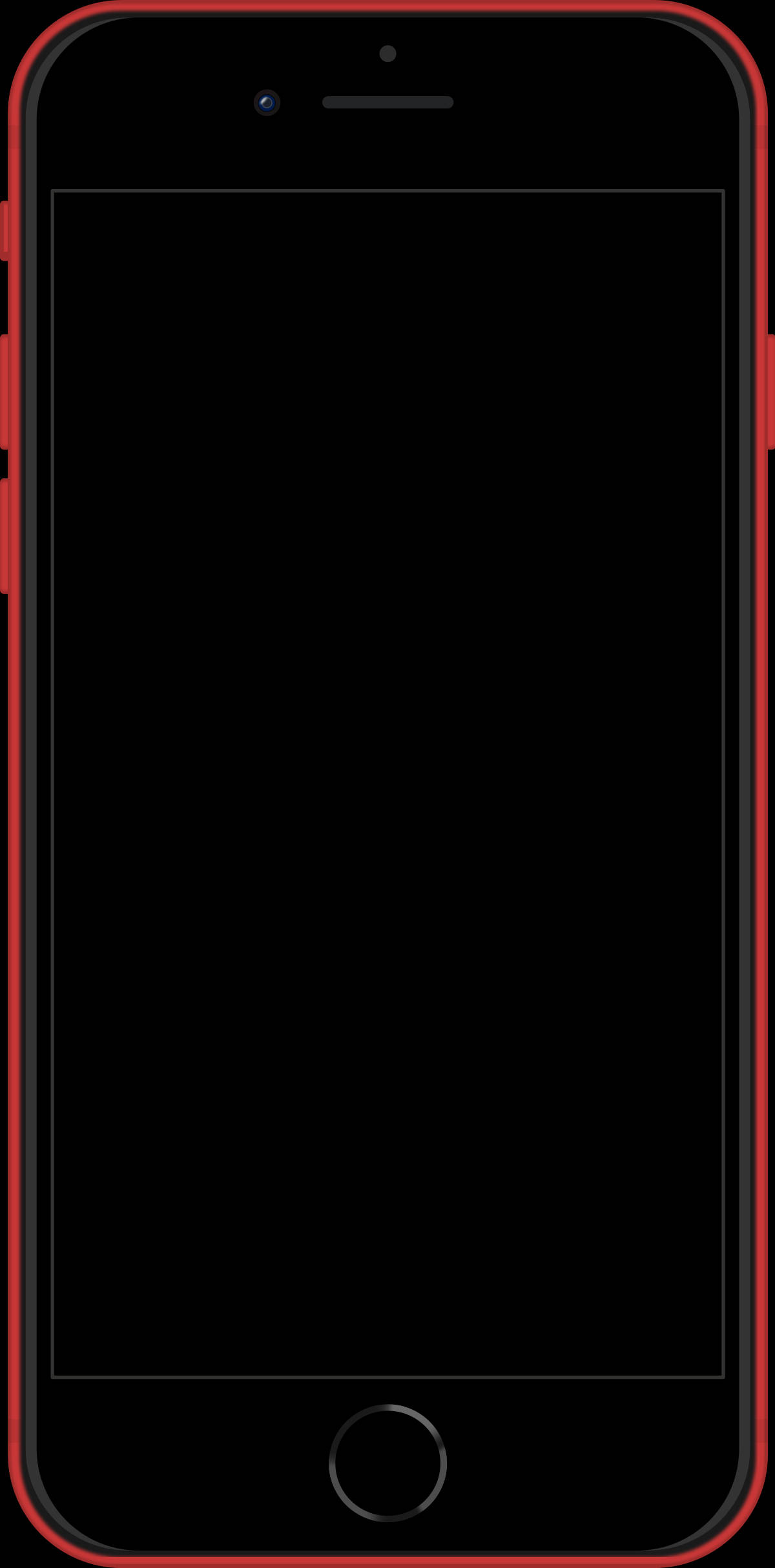 iPhone 8 Красный спереди Обои