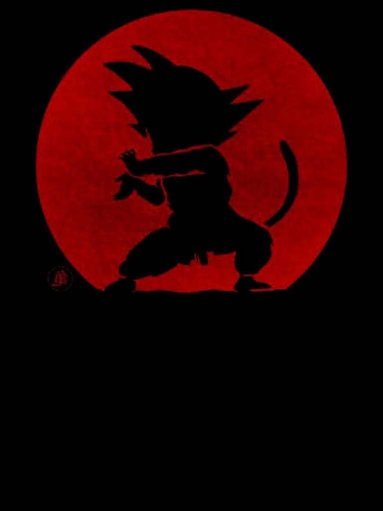 Дизайн экрана iPhone с логотипом DBZ Обои