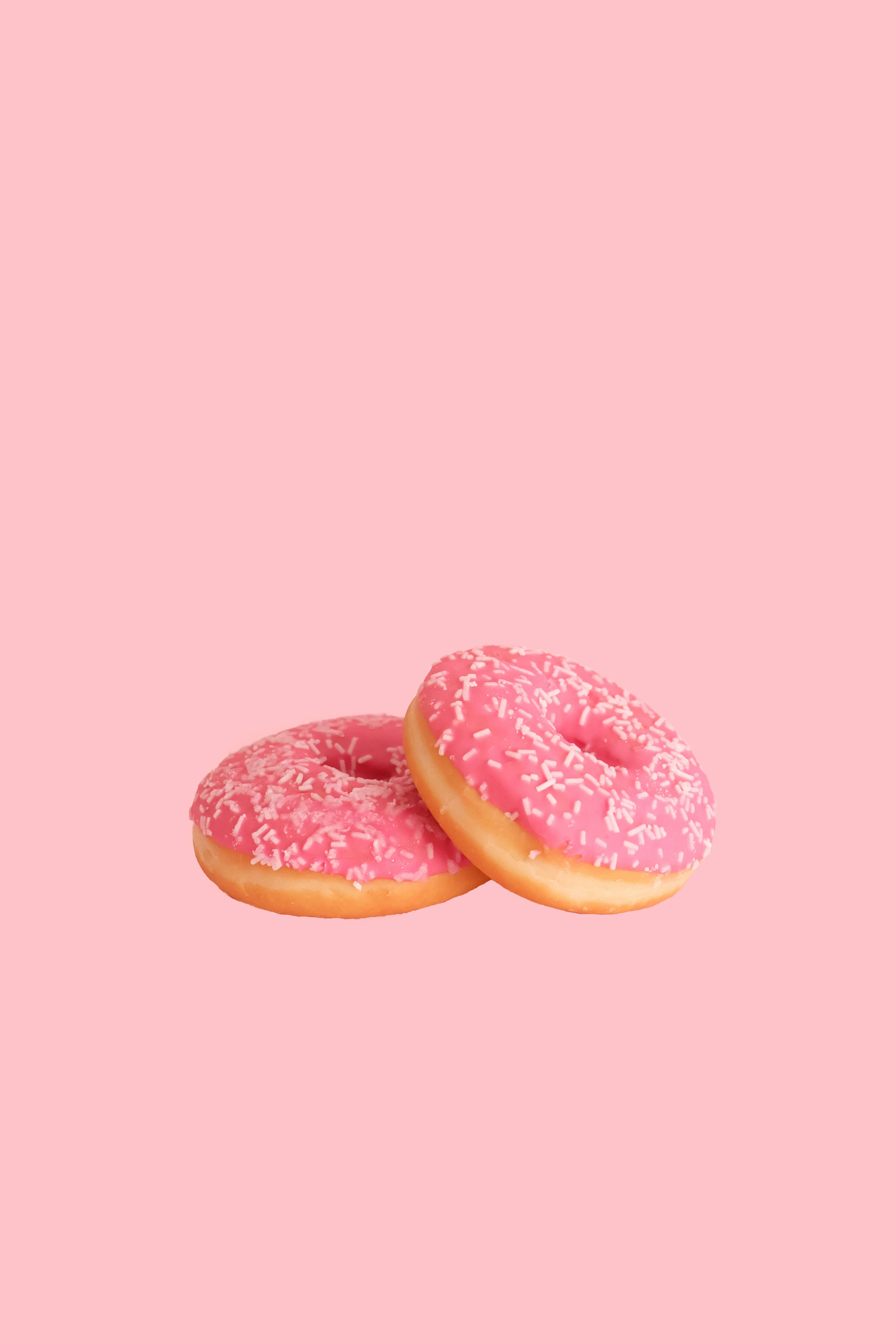 Пастельная еда для iPhone в розовых тонах Обои