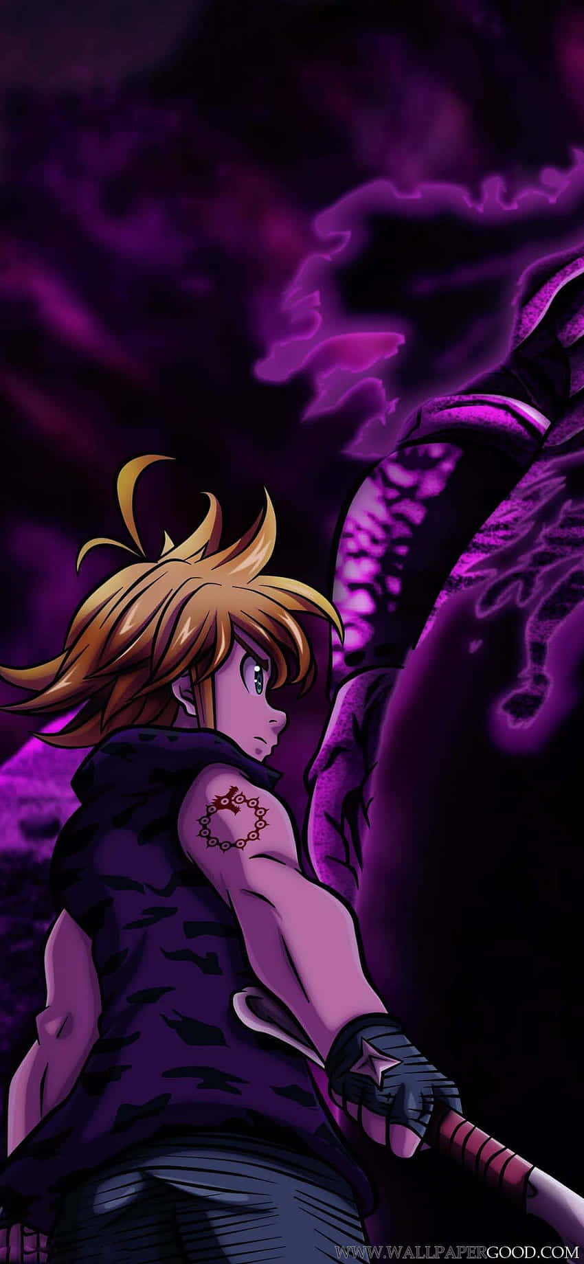 Разгадайте тайну грешников с iPhone Seven Deadly Sins. Обои
