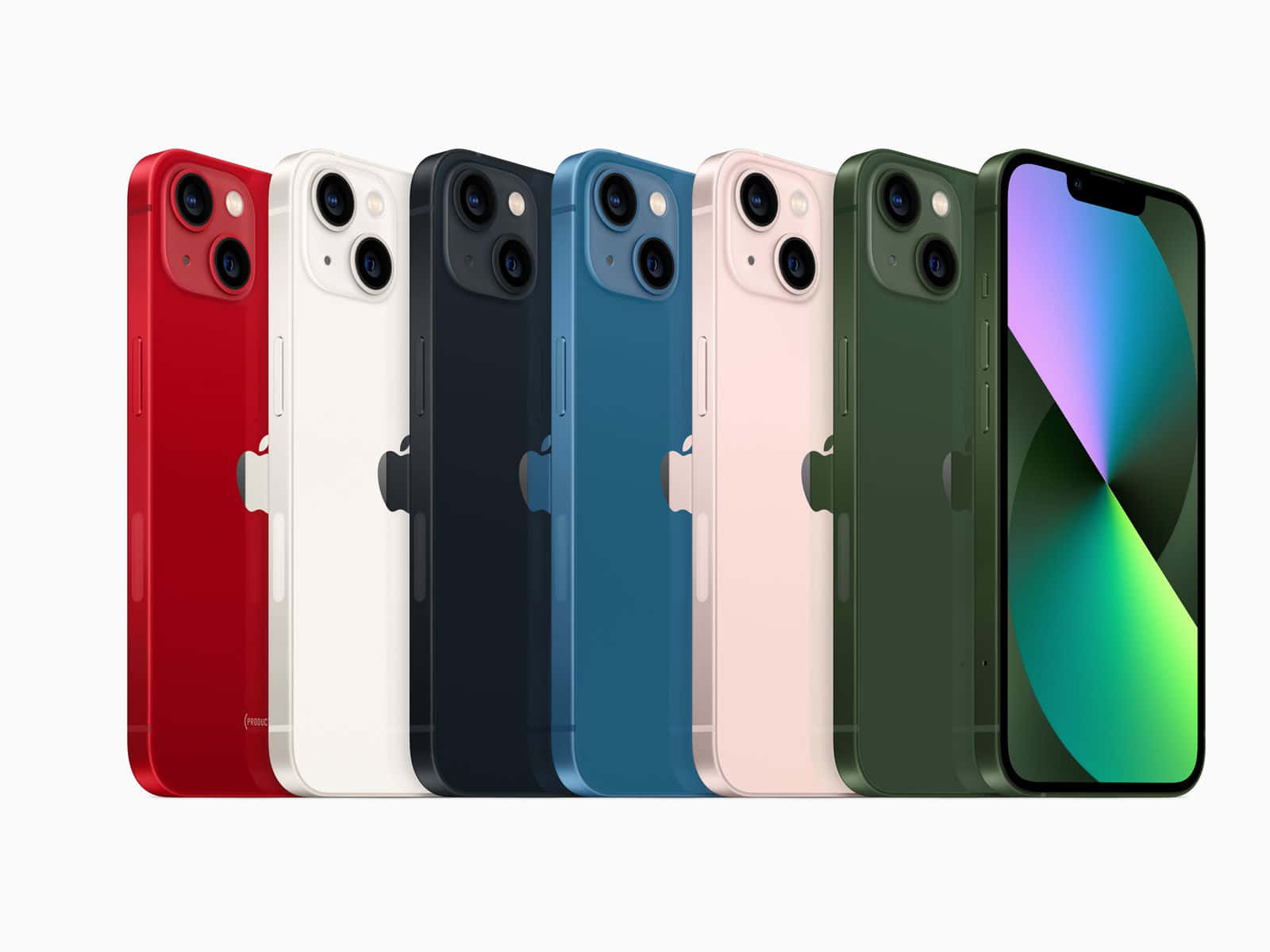Картинка iPhone в разных цветах Обои
