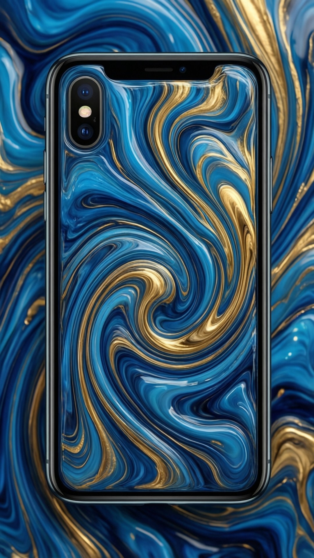 Жидкий iPhone X Обои