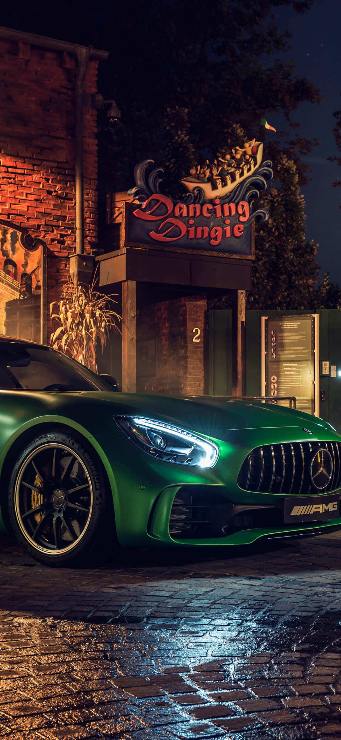 iPhone X Amg Gt-r Фон и Зеленый AMG GT Обои
