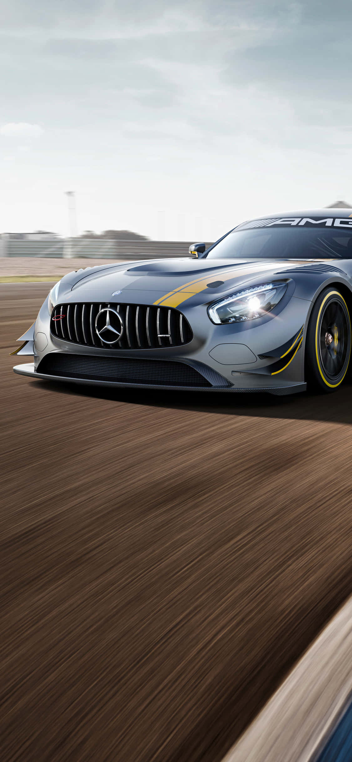 Фон iPhone X AMG GT-R с узором AMG GT Обои