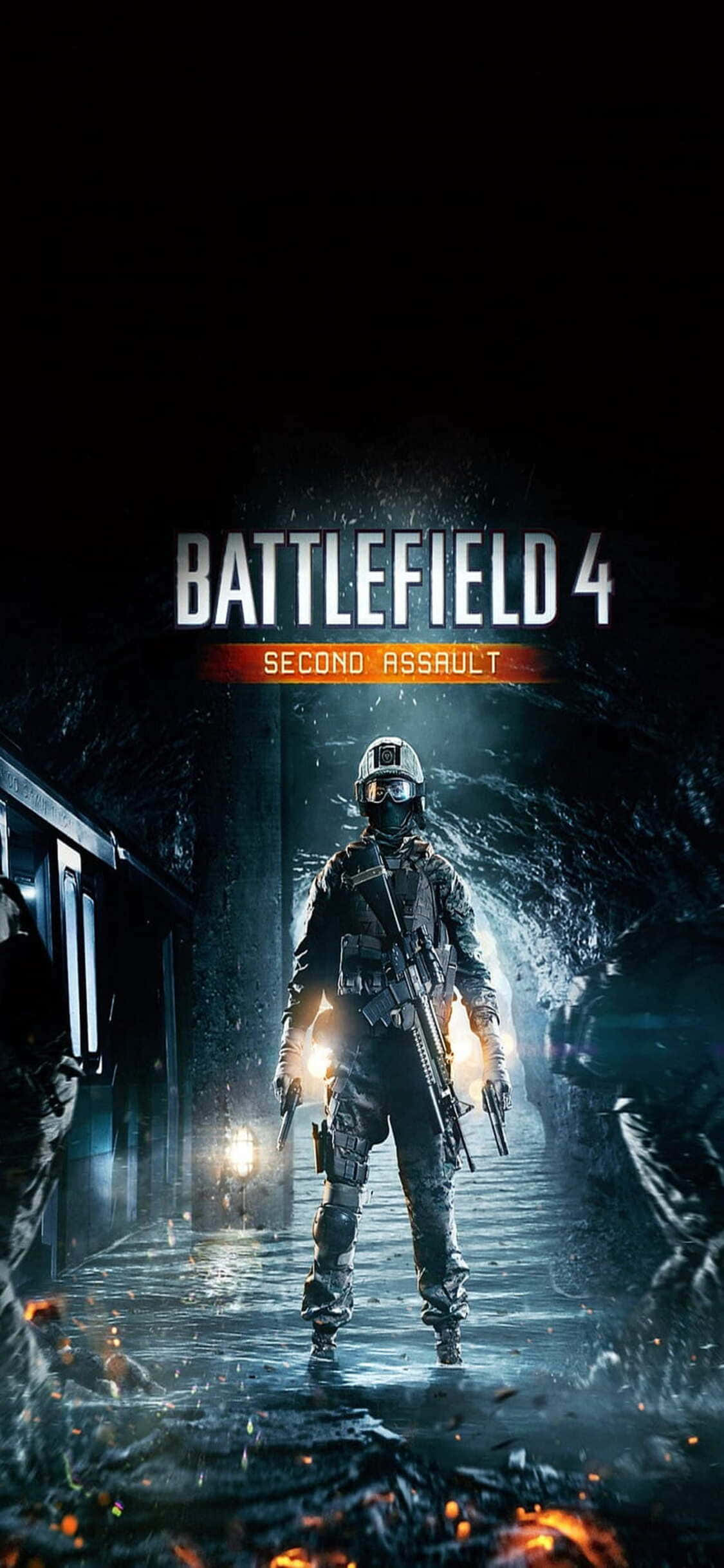 Напряженные боевые действия на поле боя ждут вас с iPhone X и Battlefield 4 Обои
