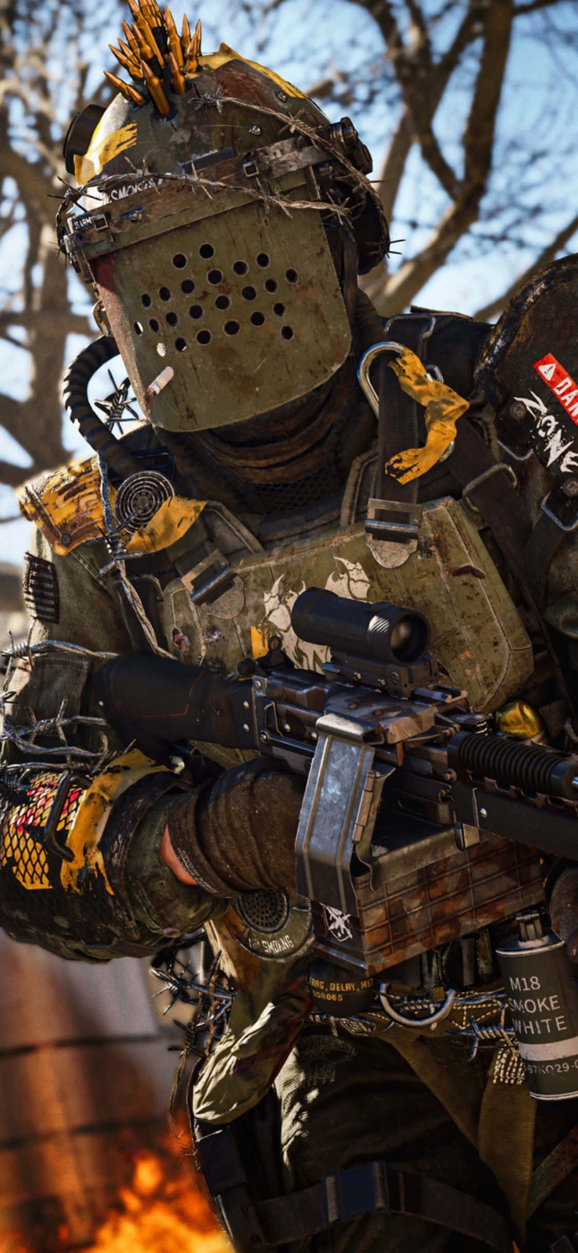 iPhone X Call Of Duty Black Ops Cold War Background Soldier Обои