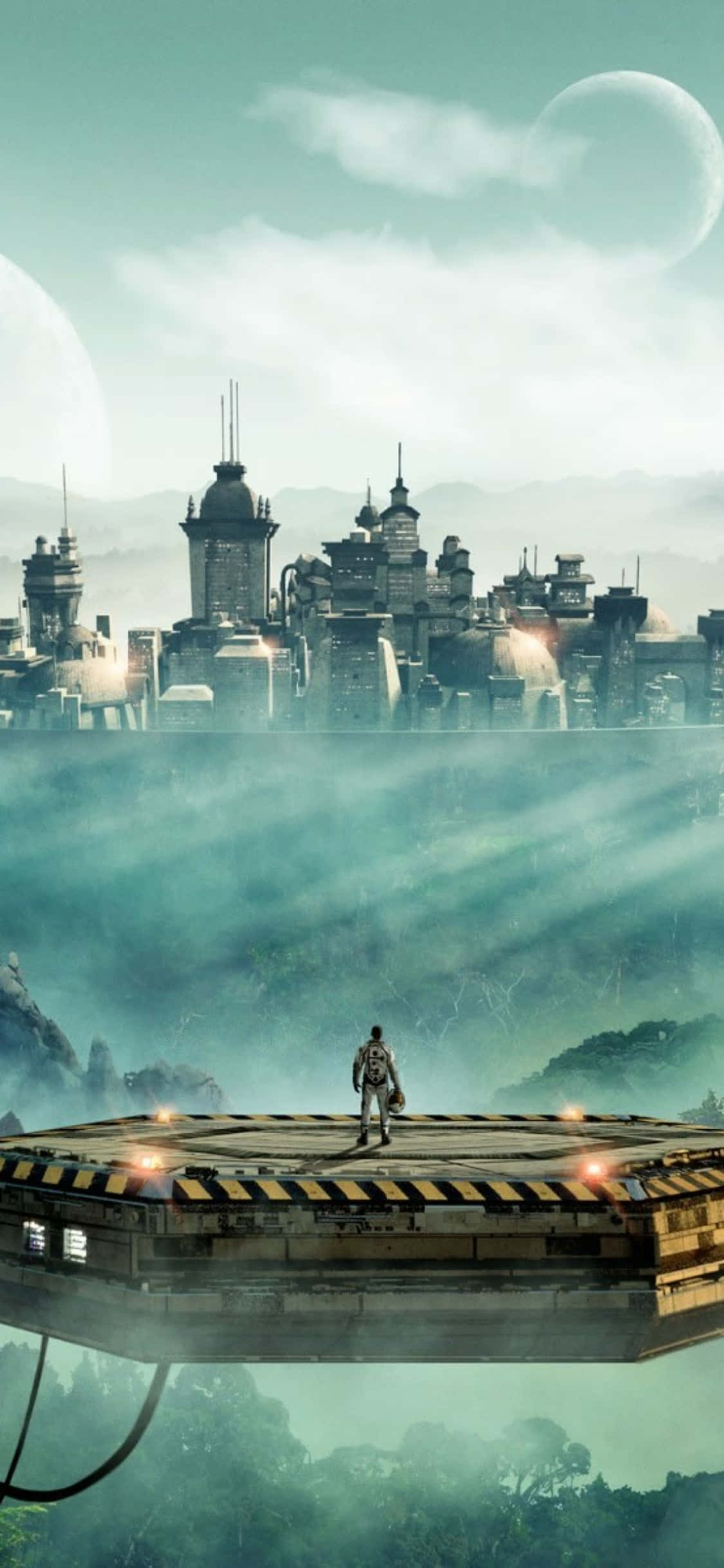 iPhone X Civilization Beyond Earth Парящий фон Обои