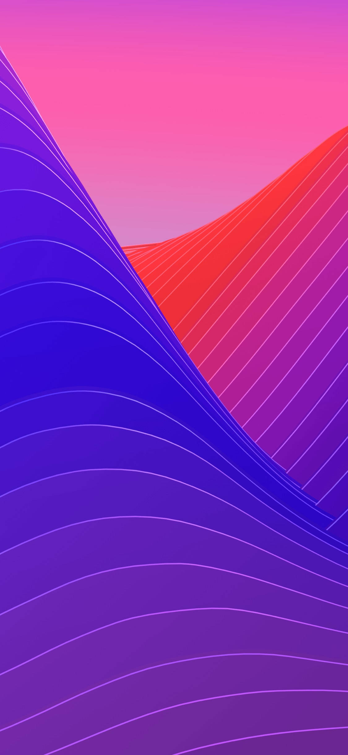 iPhone X Оригинальные Абстрактные Волны Обои