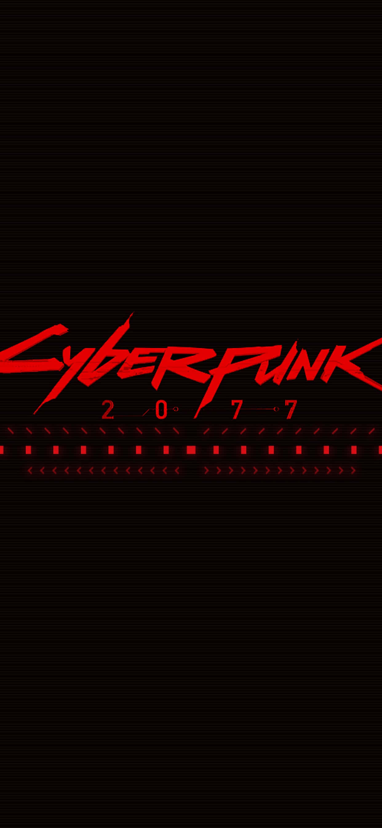 Фон iPhone X Cyberpunk 2077 Красный постер Обои