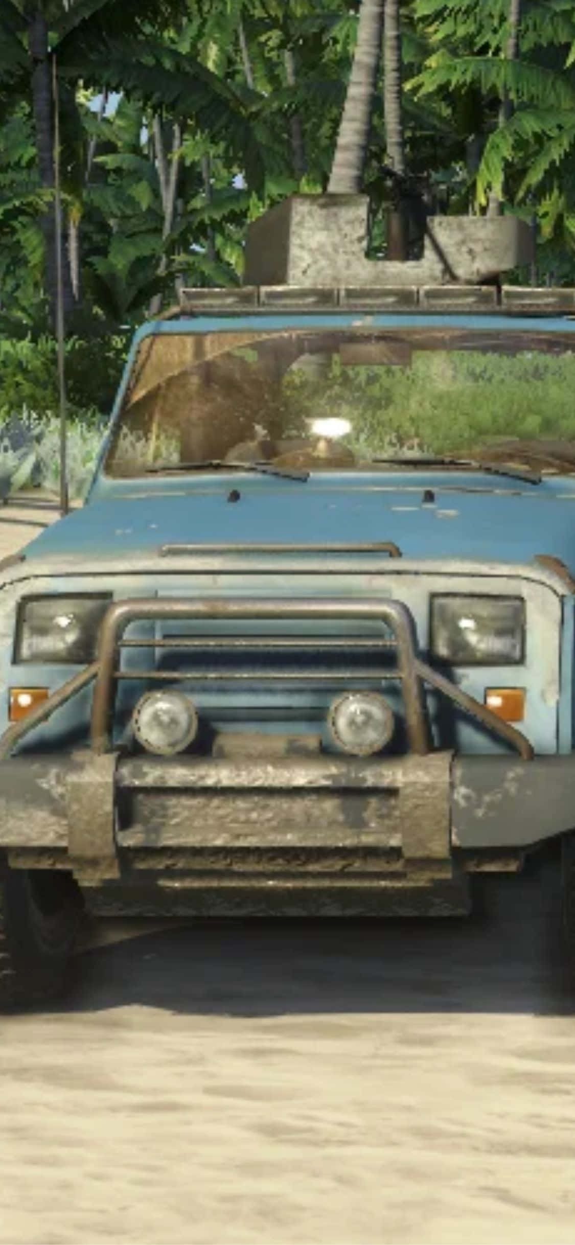 iPhone X Far Cry 3 фон с техническим грузовиком Обои