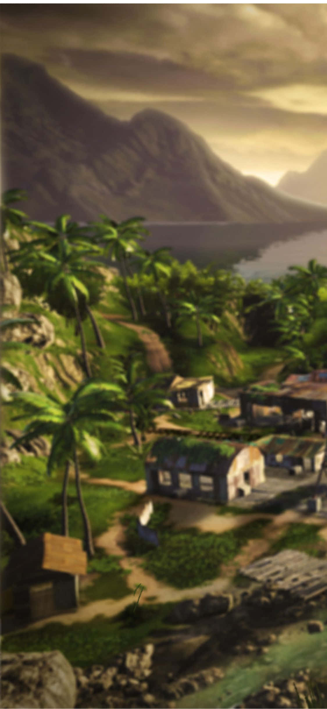 Фон iPhone X Far Cry 3 Деревня Обои
