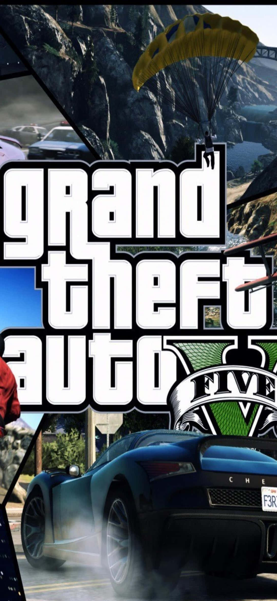 iPhone X Grand Theft Auto V фон в транспортном средстве Обои