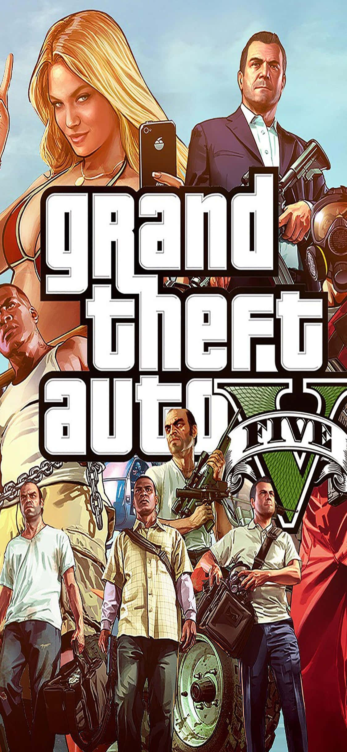 iPhone X Grand Theft Auto V Заставка Игровой персонаж Обои