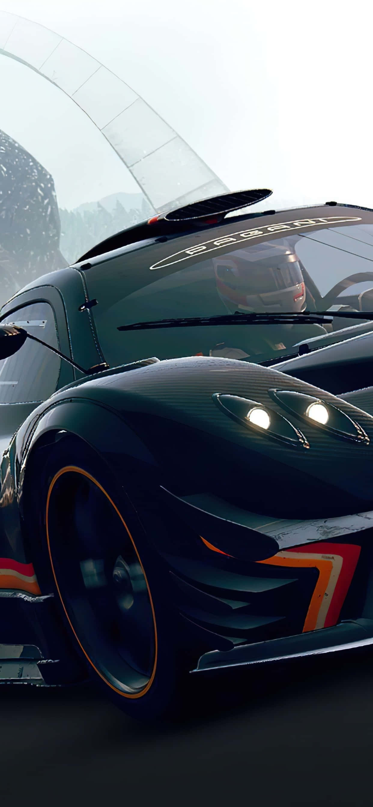 iPhone X Grid Autosport фон и гонщик Обои