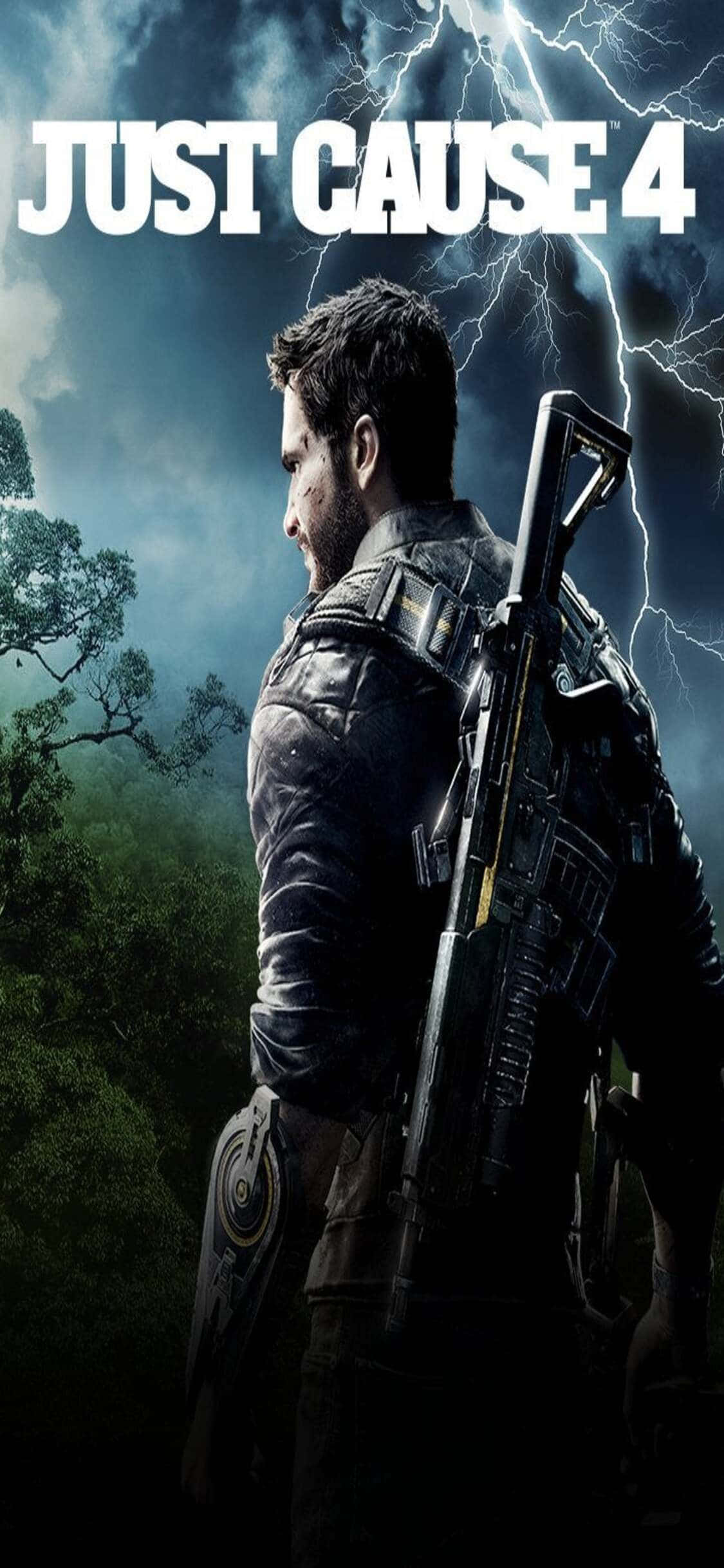 Станьте главным агентом хаоса на вашем iPhone X с Just Cause 4 Обои