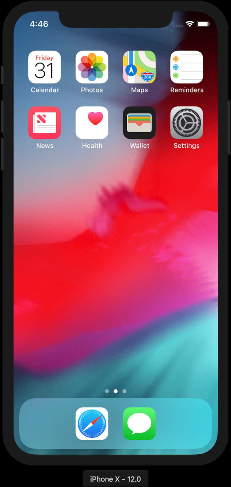 Экран домашнего экрана iPhone X Обои