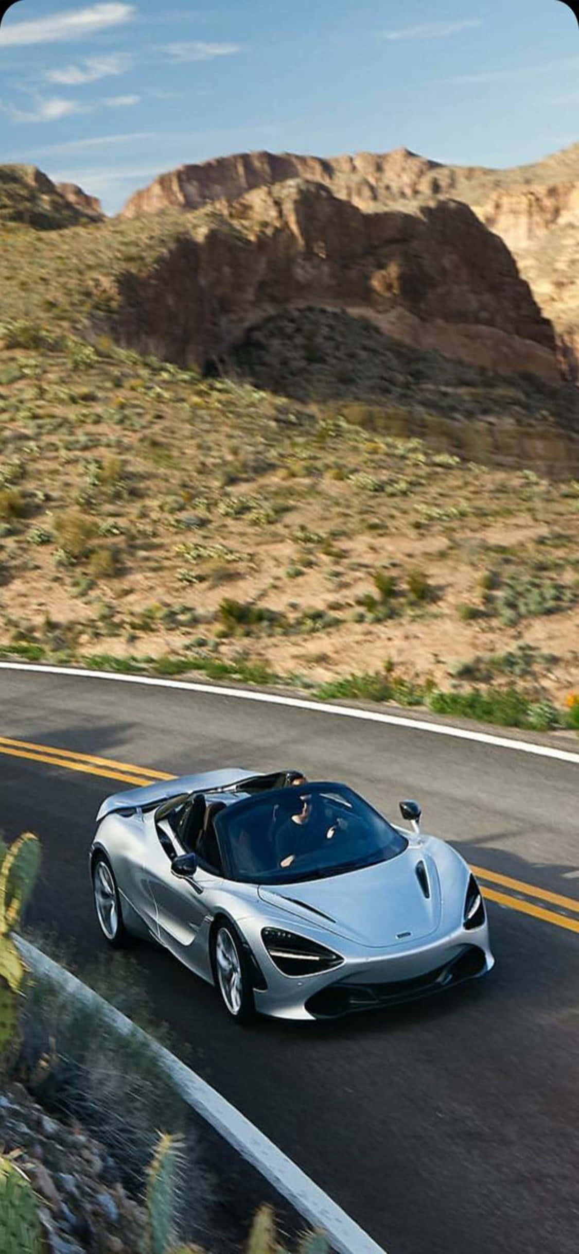 iPhone X McLaren 720s Спайдер Пустыня фон Обои