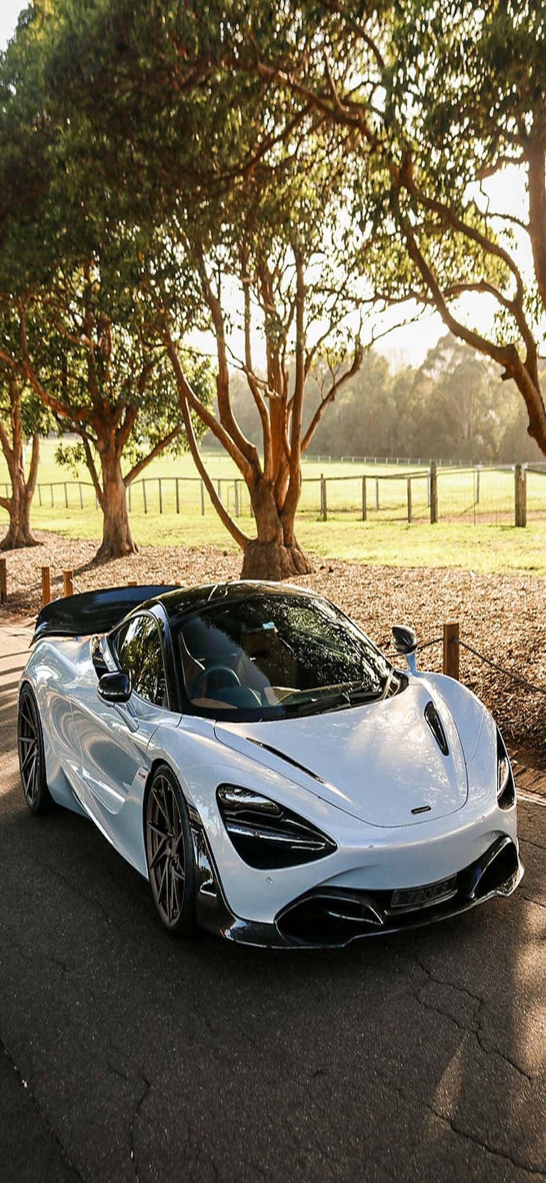iPhone X McLaren 720s Роща Фон Обои