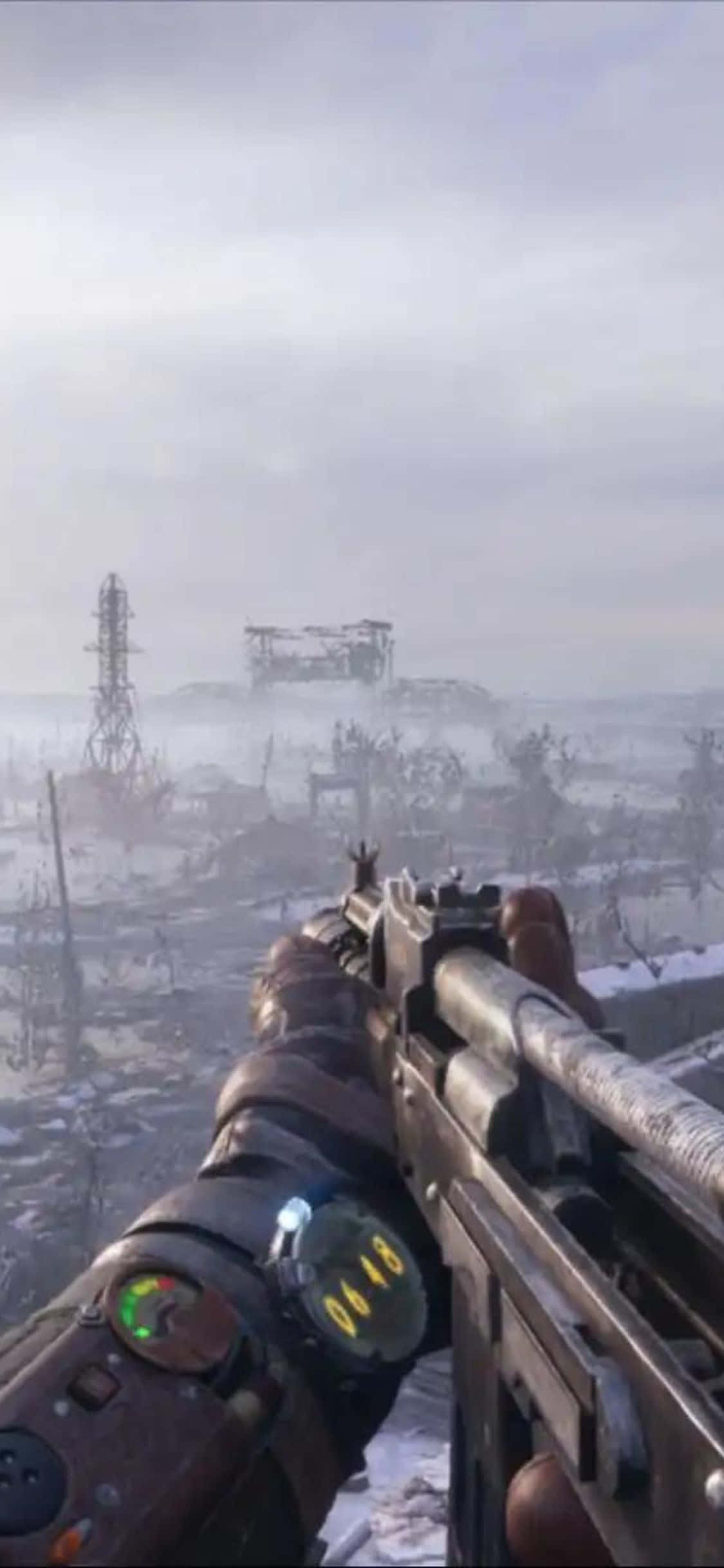 Исследуйте постапокалиптический мир на вашем iPhone X с Metro Exodus. Обои