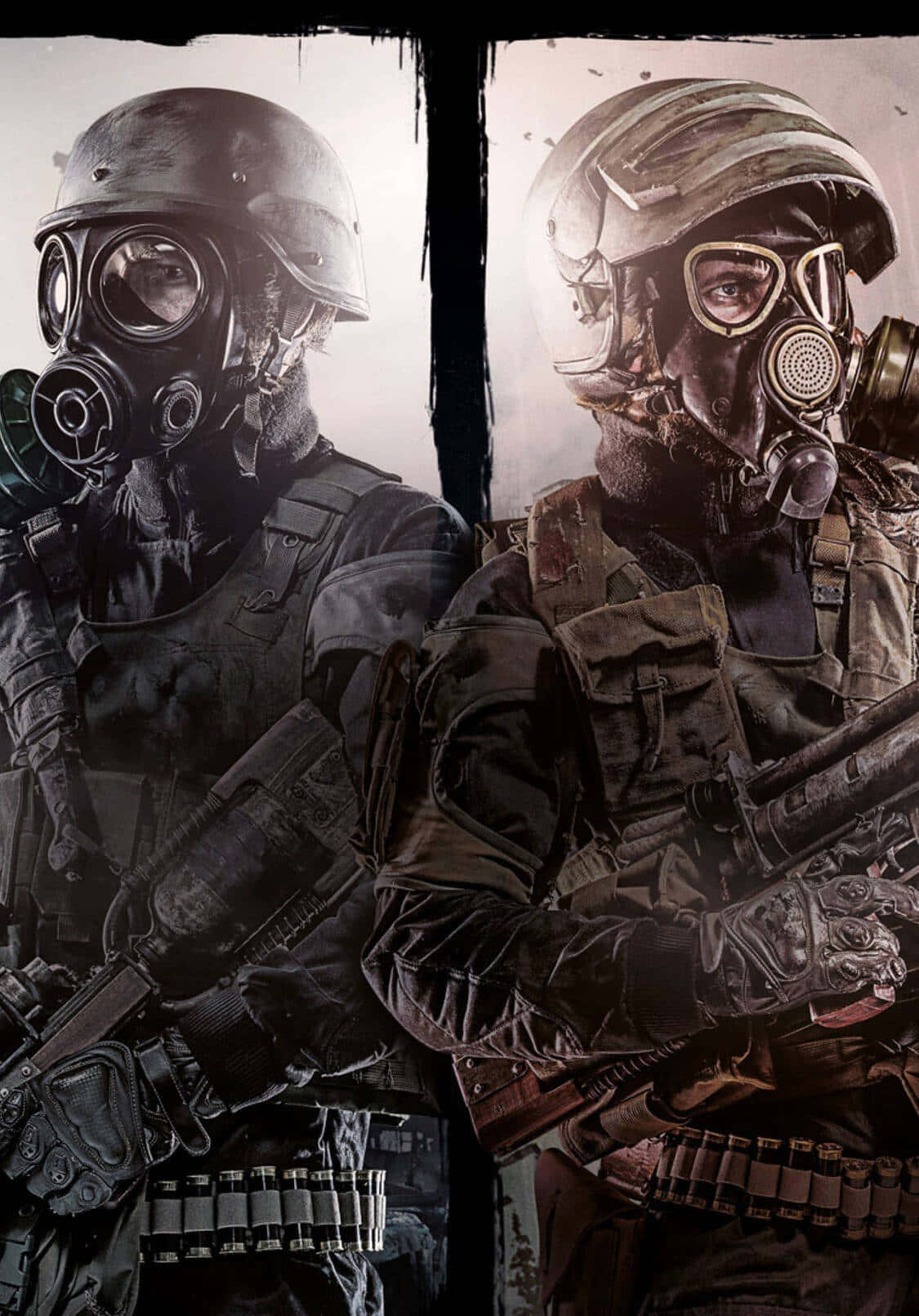 Солдаты-соперники iPhone X Metro Last Light фон Обои