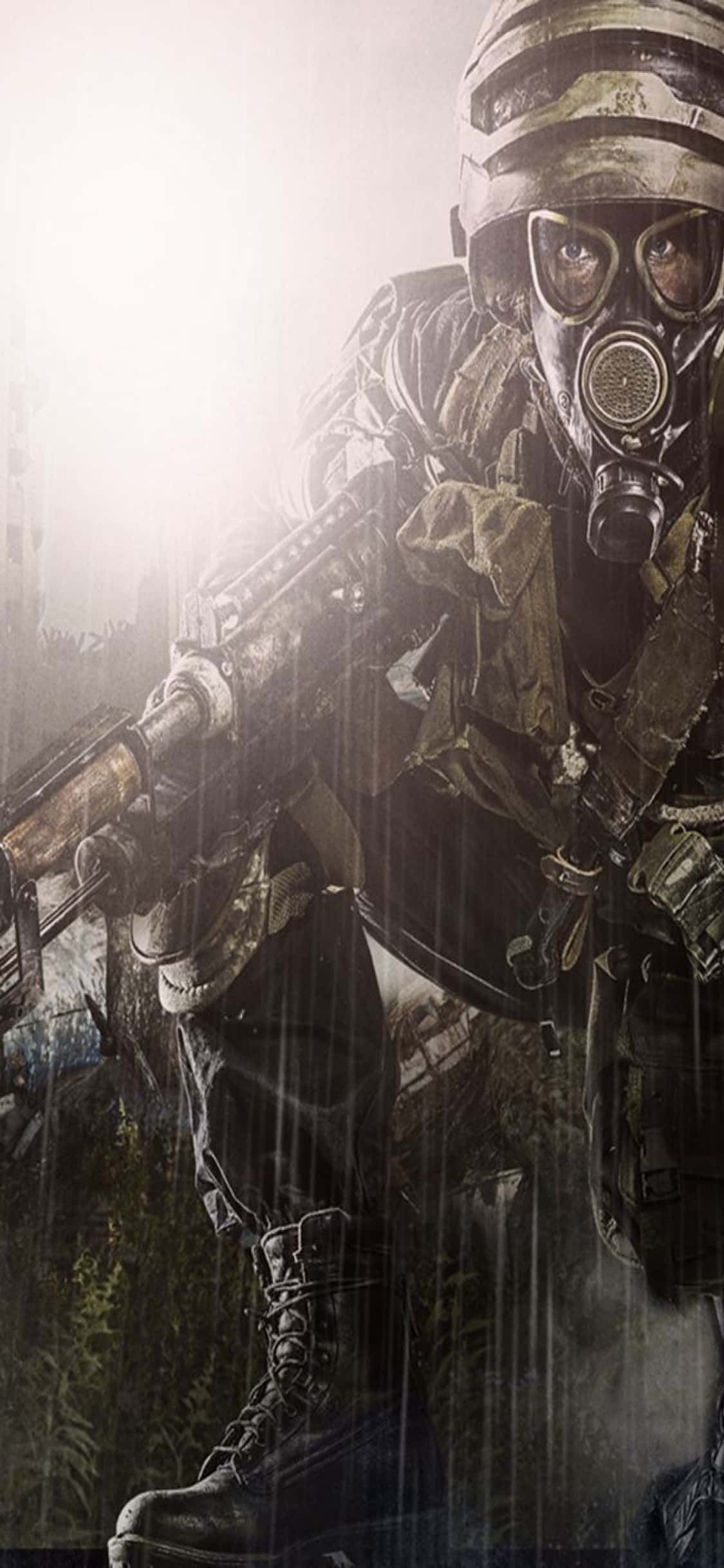 Охота в дождливый день iPhone X Metro Last Light фон Обои