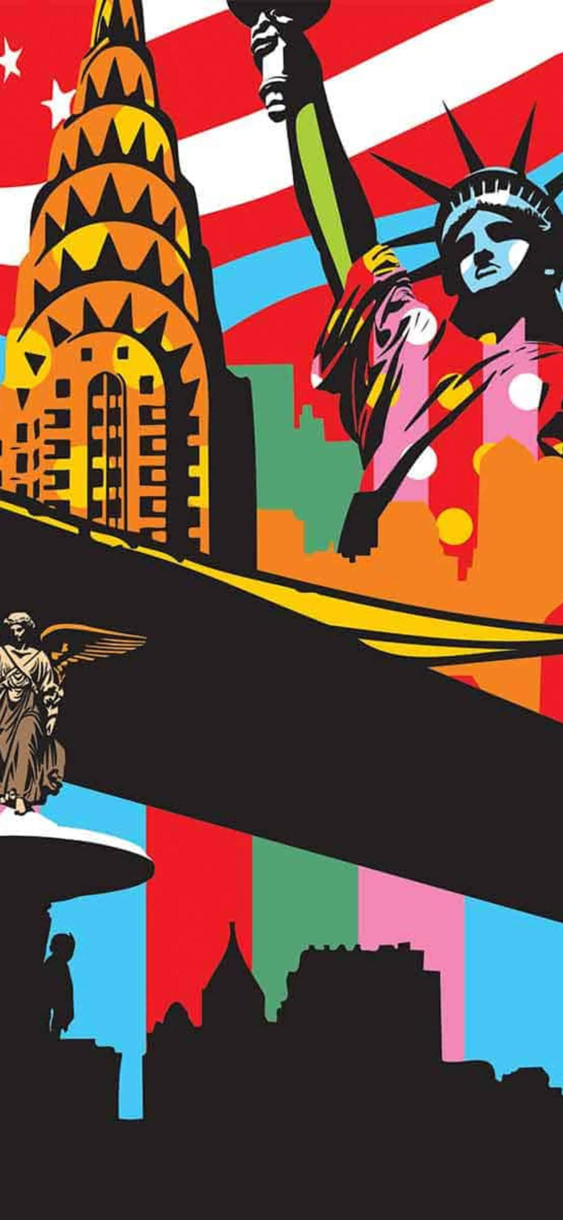 Откусите кусочек Большого Яблока с iPhone X Обои