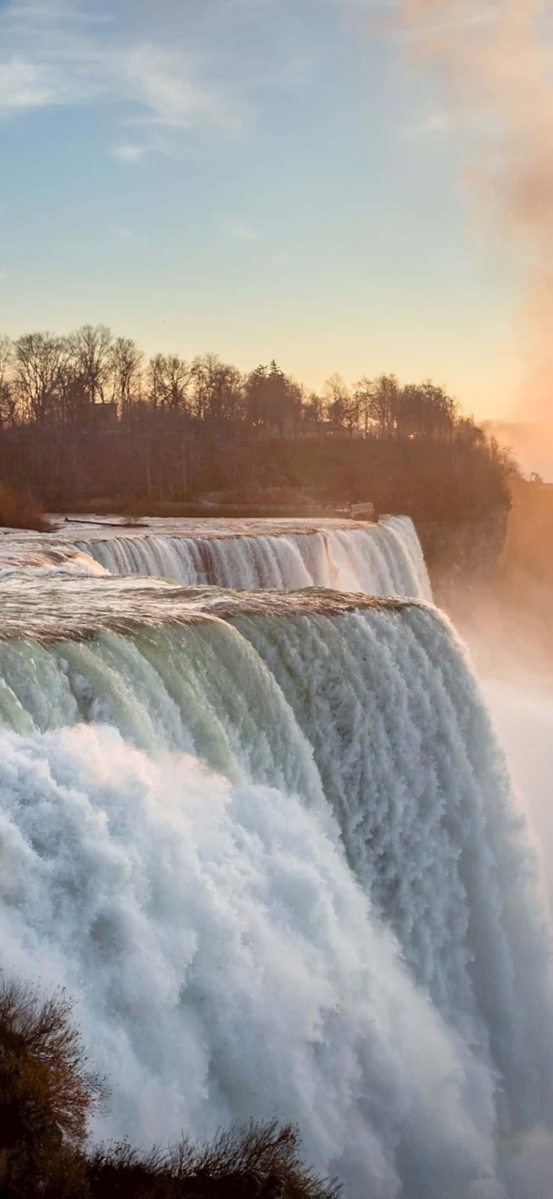 iPhone X Niagara Falls Tourist Spots Background Обои