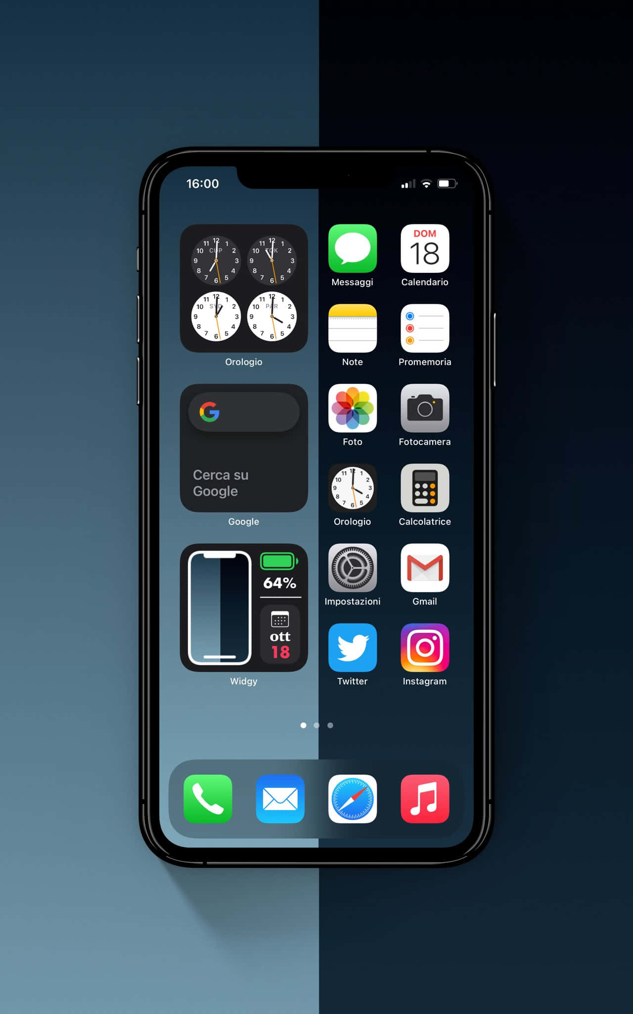 iPhone x psd макет Обои