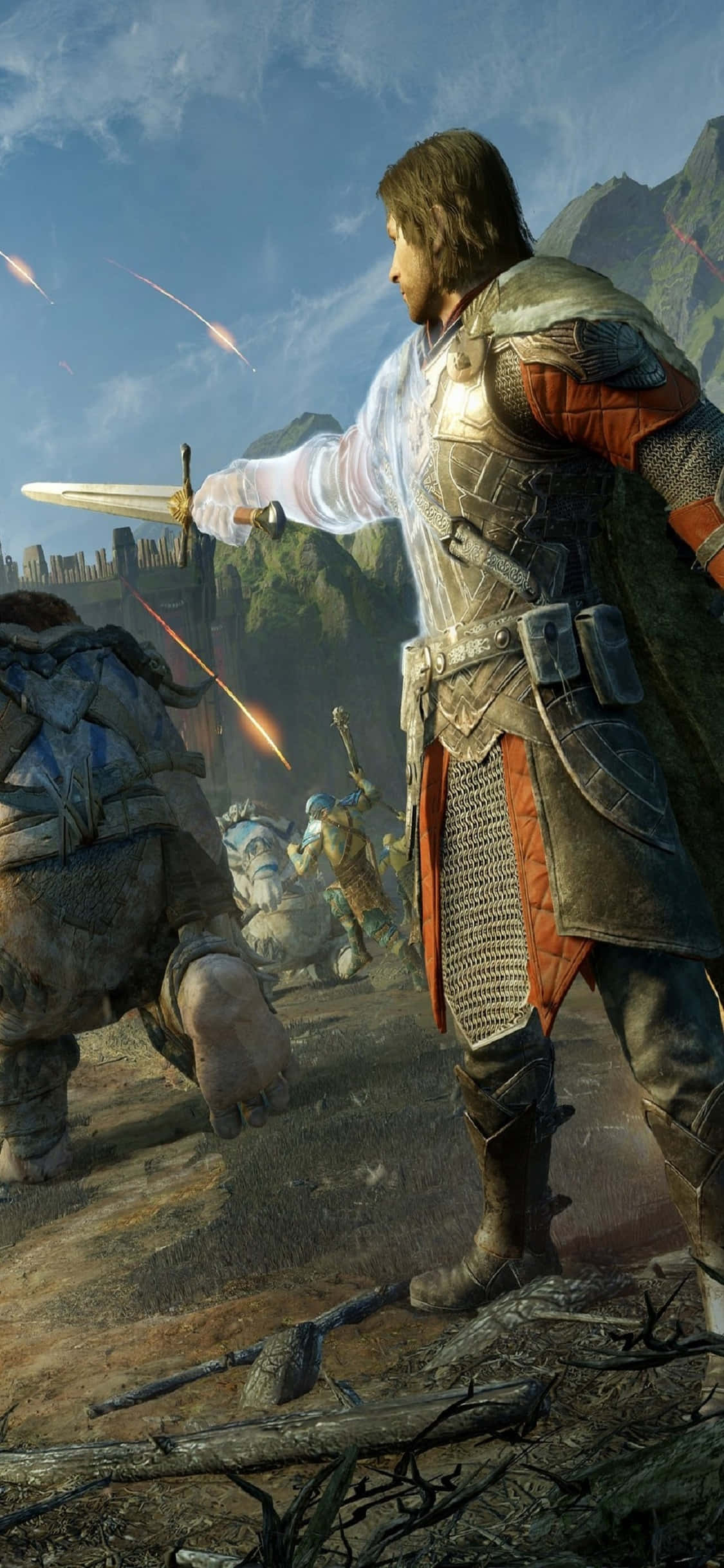 iPhone X Shadow Of Mordor фон Талион Обои